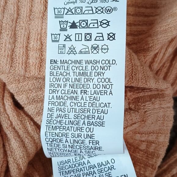 Billabong Ribbed Cropped Button-Front Cardigan Sweater XS Yellow - Picture 6 of 10